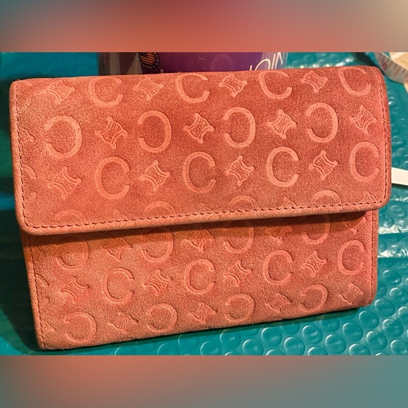Celine bifold suede wallet. - Picture 3 of 11